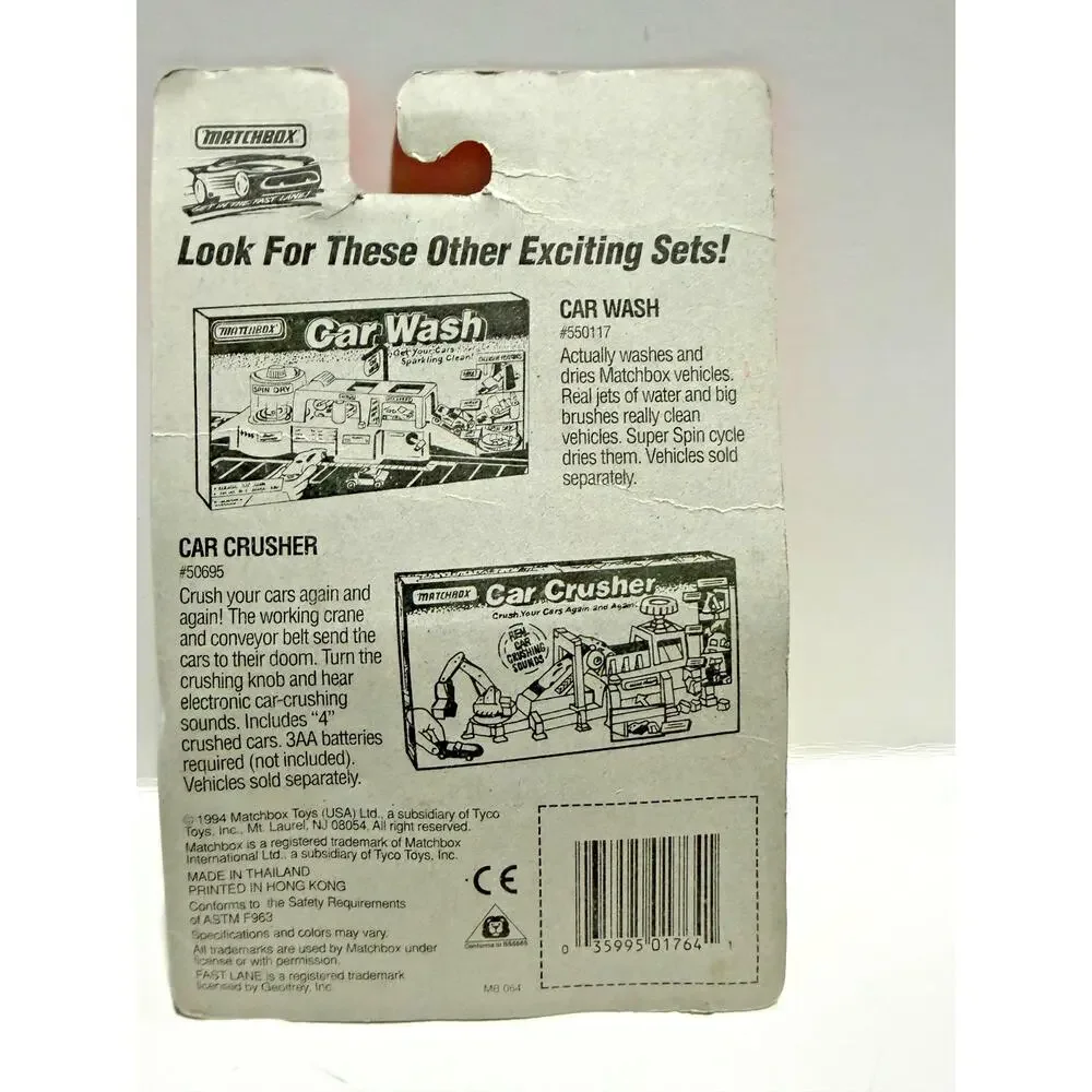 Vintage 1994 Get In The Fast Lane Matchbox Cars Lot of 7
